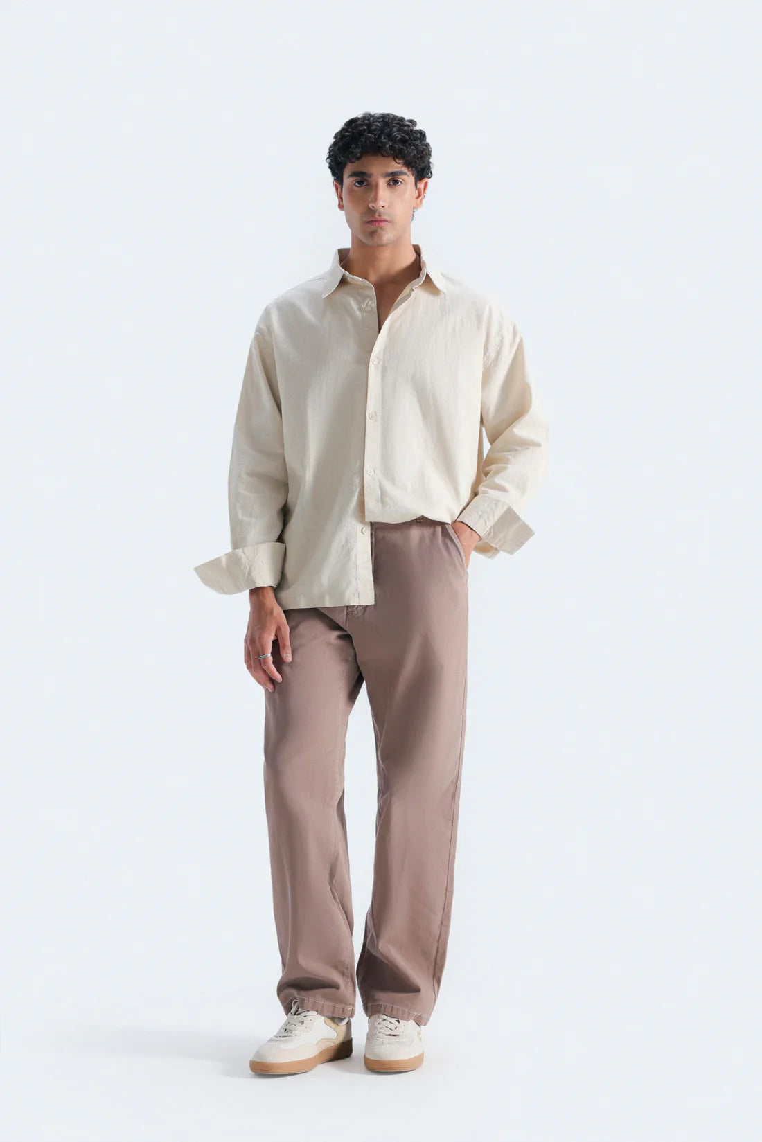 CROPPED STRAIGHT FIT PANTS