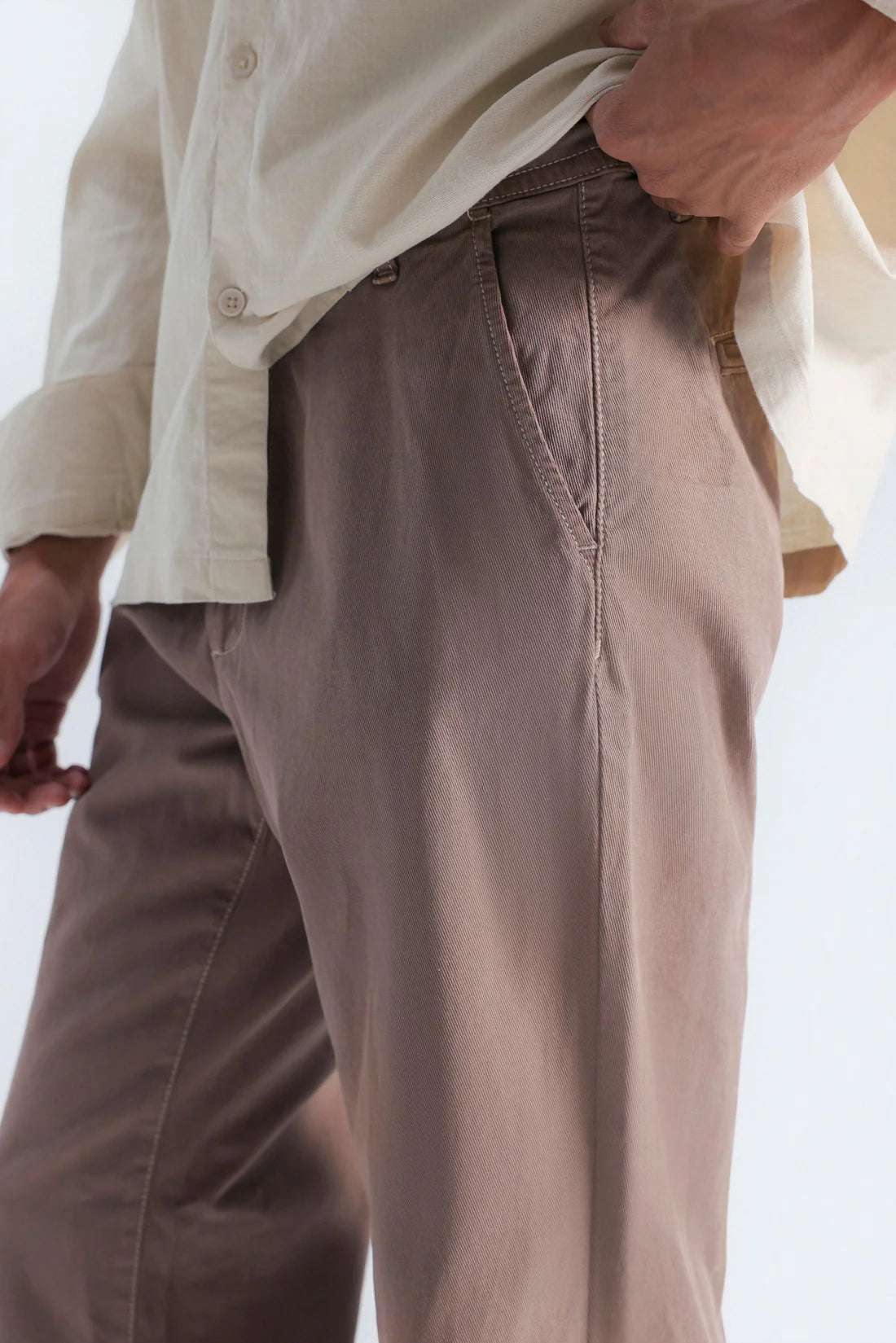CROPPED STRAIGHT FIT PANTS