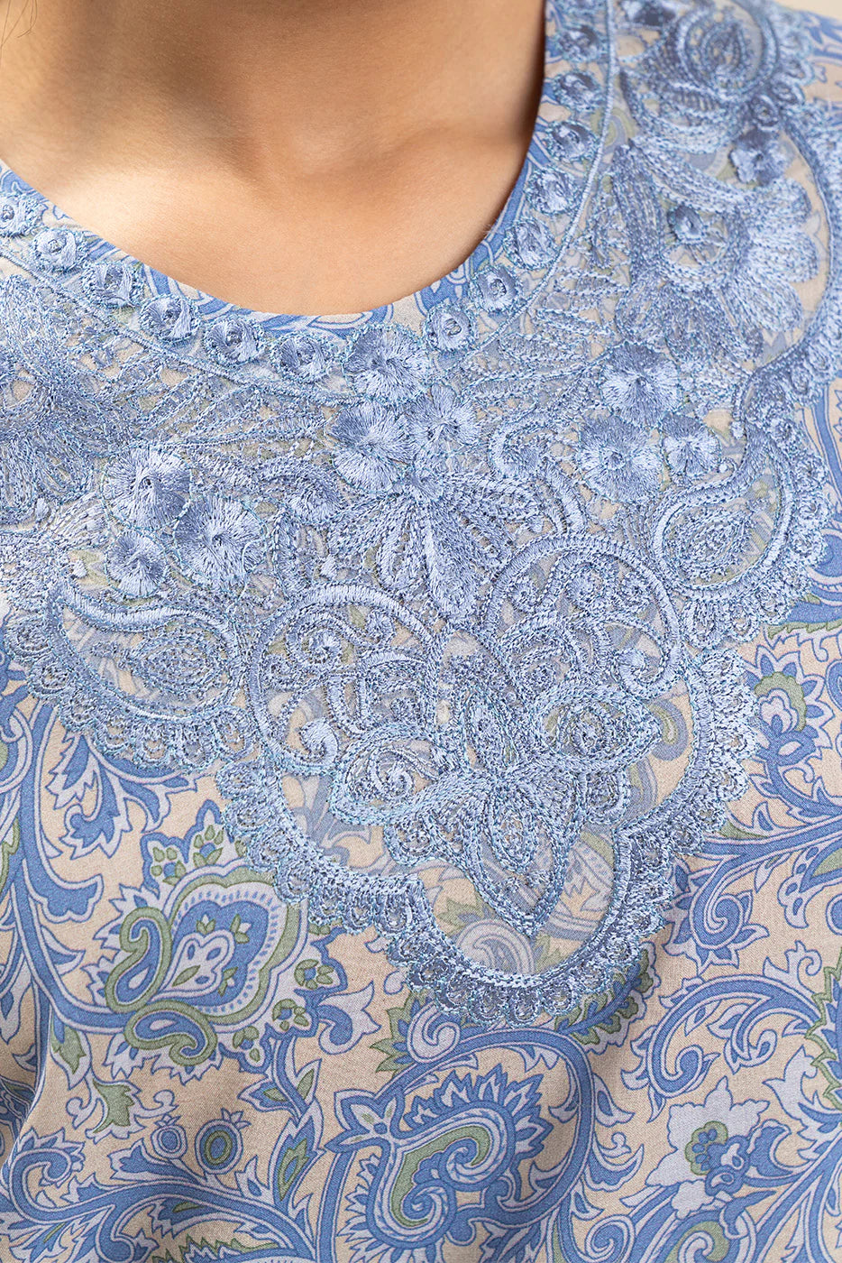 2 PIECE EMBROIDERED LAWN SUIT-