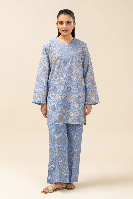 2 PIECE EMBROIDERED LAWN SUIT-