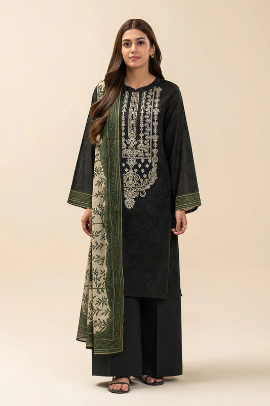 3 PIECE EMBROIDERED LAWN SUIT-