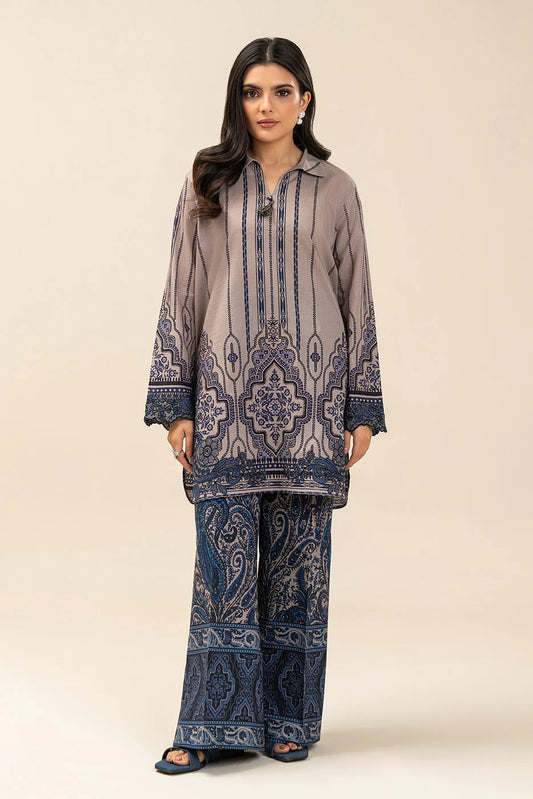 2 PIECE EMBROIDERED LAWN SUIT-