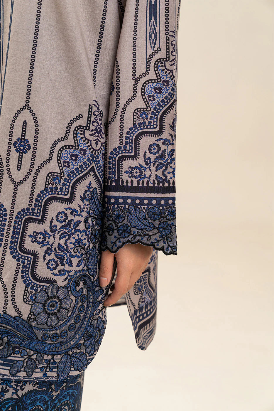 2 PIECE EMBROIDERED LAWN SUIT-