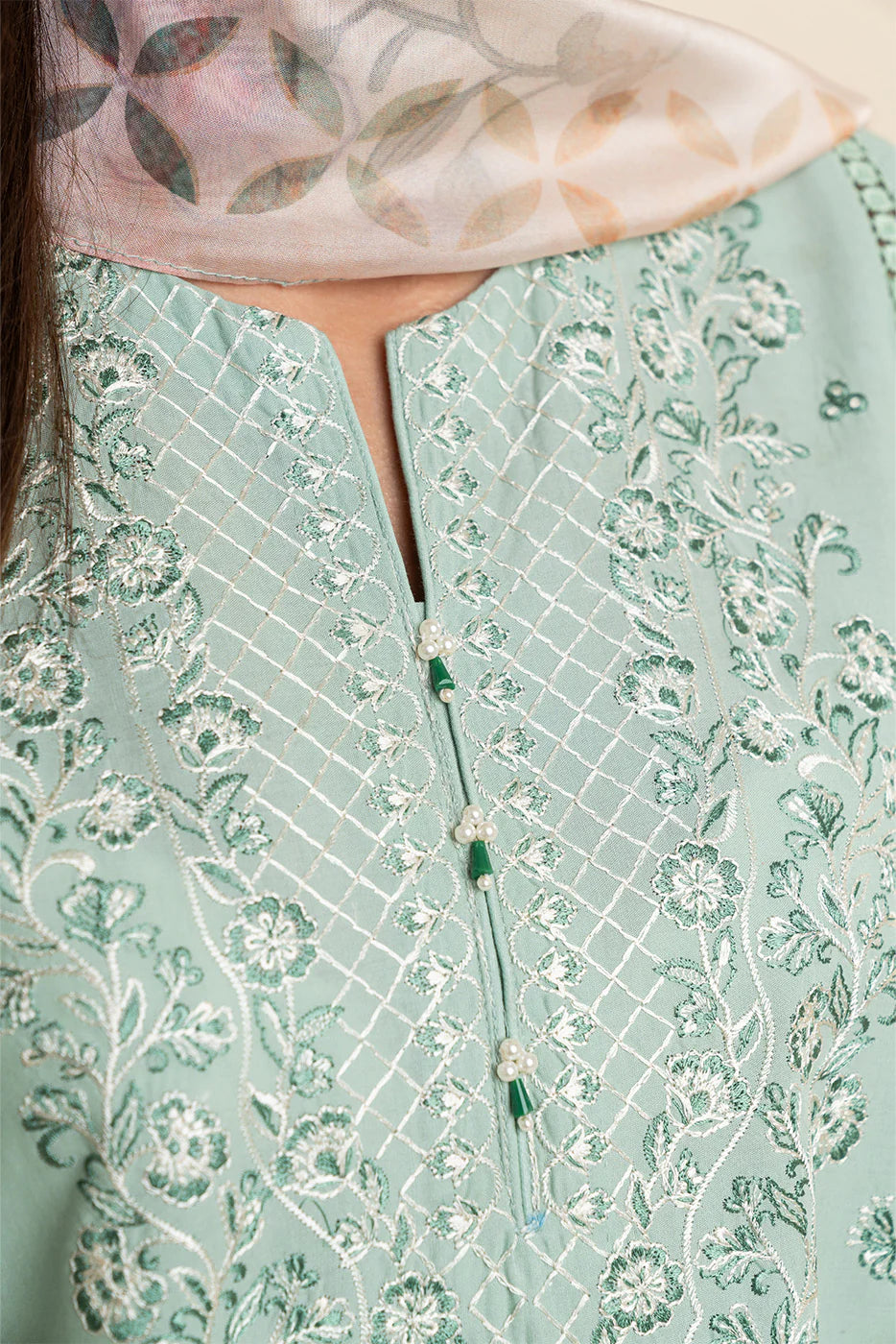 2 PIECE EMBROIDERED LAWN SUIT-