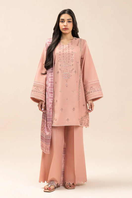 3 PIECE EMBROIDERED LAWN SUIT-