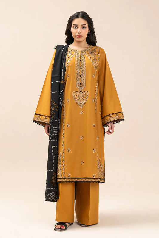 3 PIECE EMBROIDERED LAWN SUIT-