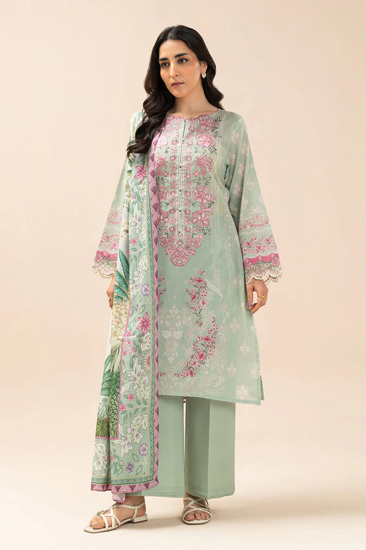 3 PIECE EMBROIDERED LAWN SUIT-