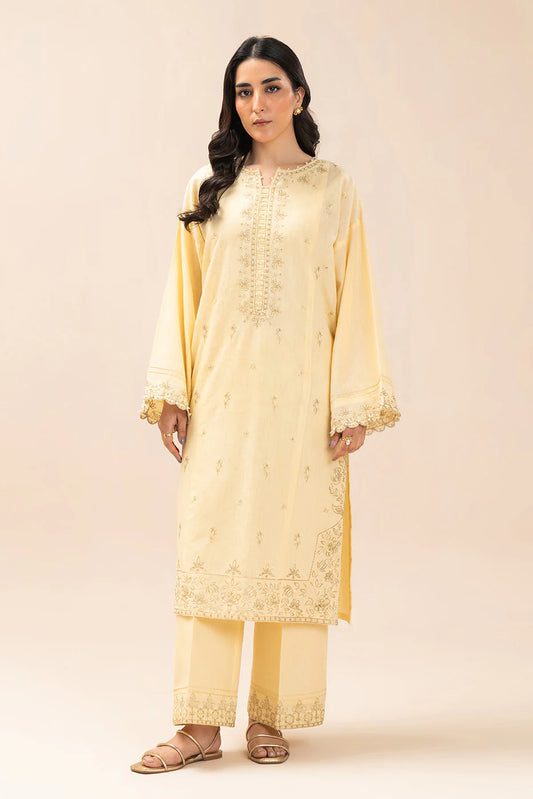 2 PIECE EMBROIDERED TEXTURED LAWN SUIT-